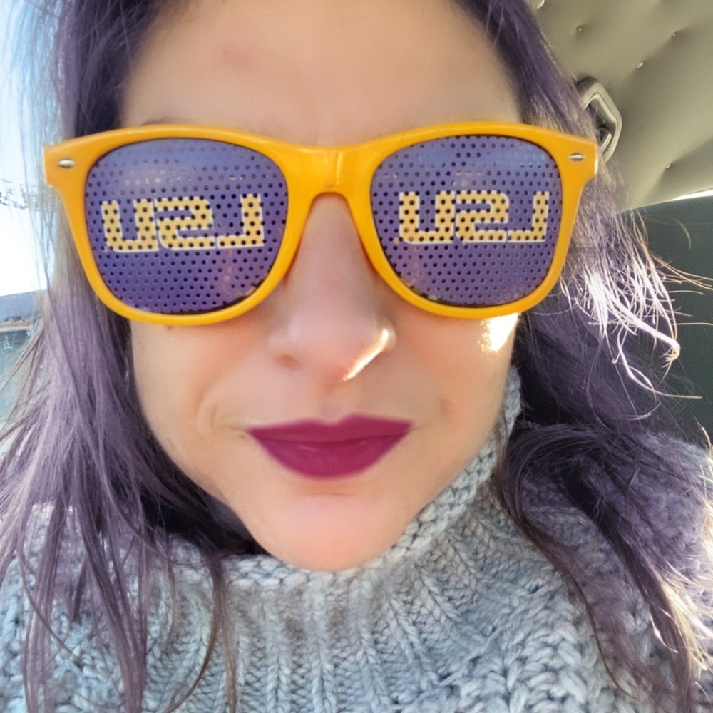 LSU Sunglasses purple and gold game day must have - Picture 1 of 5